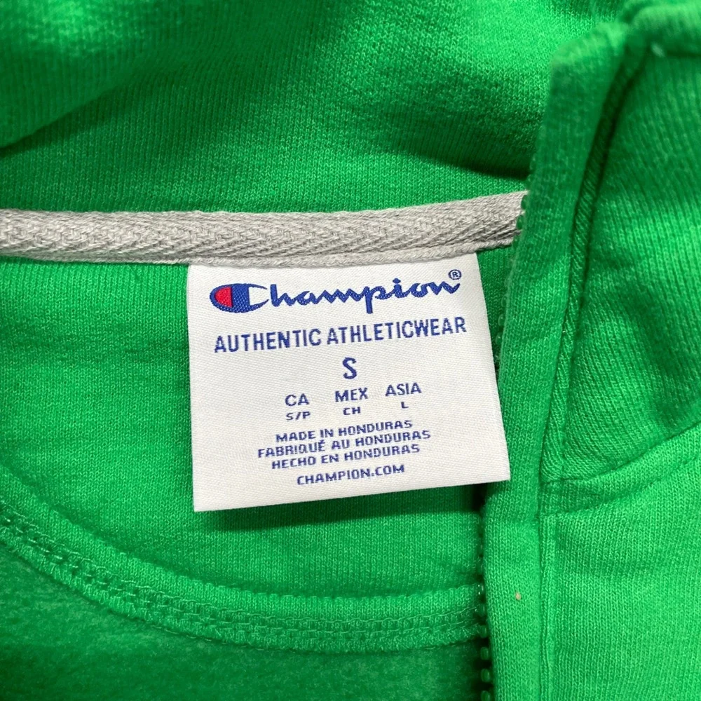 Champion Notre Dame Quarter Zip Mens Small Green Fighting Irish Sweatshirt FAIR